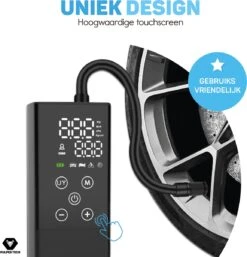 Vulpes Tech® 6-in-1 Compressor Bandenpomp - Elektrische Fietspomp Met Touchscreen - Voor Auto, Scooter, Fiets, Bal En Luchtbed - Inclusief 7 Opzetstukken, Zaklamp & Reistas 19 Vulpes Tech® 6-in-1 Compressor Bandenpomp - Elektrische Fietspomp Met Touchscreen - Voor Auto, Scooter, Fiets, Bal En Luchtbed - Inclusief 7 Opzetstukken, Zaklamp & Reistas -Makita || Merkloos || Stanley Verkoopwinkel 1154x1200 8