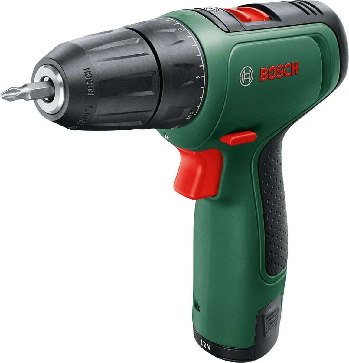 Bosch EasyDrill 1200 Accuschroefboormachine - Met Dubbele Schroefbit En Koffer - Met 2x 12 V Accu En Lader 2 Bosch EasyDrill 1200 Accuschroefboormachine - Met Dubbele Schroefbit En Koffer - Met 2x 12 V Accu En Lader - Afbeelding 2
