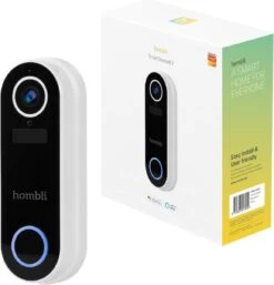 Hombli Smart Doorbell 2 - Slimme Video Deurbel - Ingebouwde Camera - WiFi - Wit