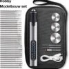 Merkloos Elektrische Graveerpen - Multifunctionele Hobby Modelbouw Set - Draagbaar Draadloos USB Oplaadbare Mini Doe Het Zelf Engraving Pen Voor Het Graveren Van Glas Hout Metaal Steen Plastic Sieraden - Zilverkleurig