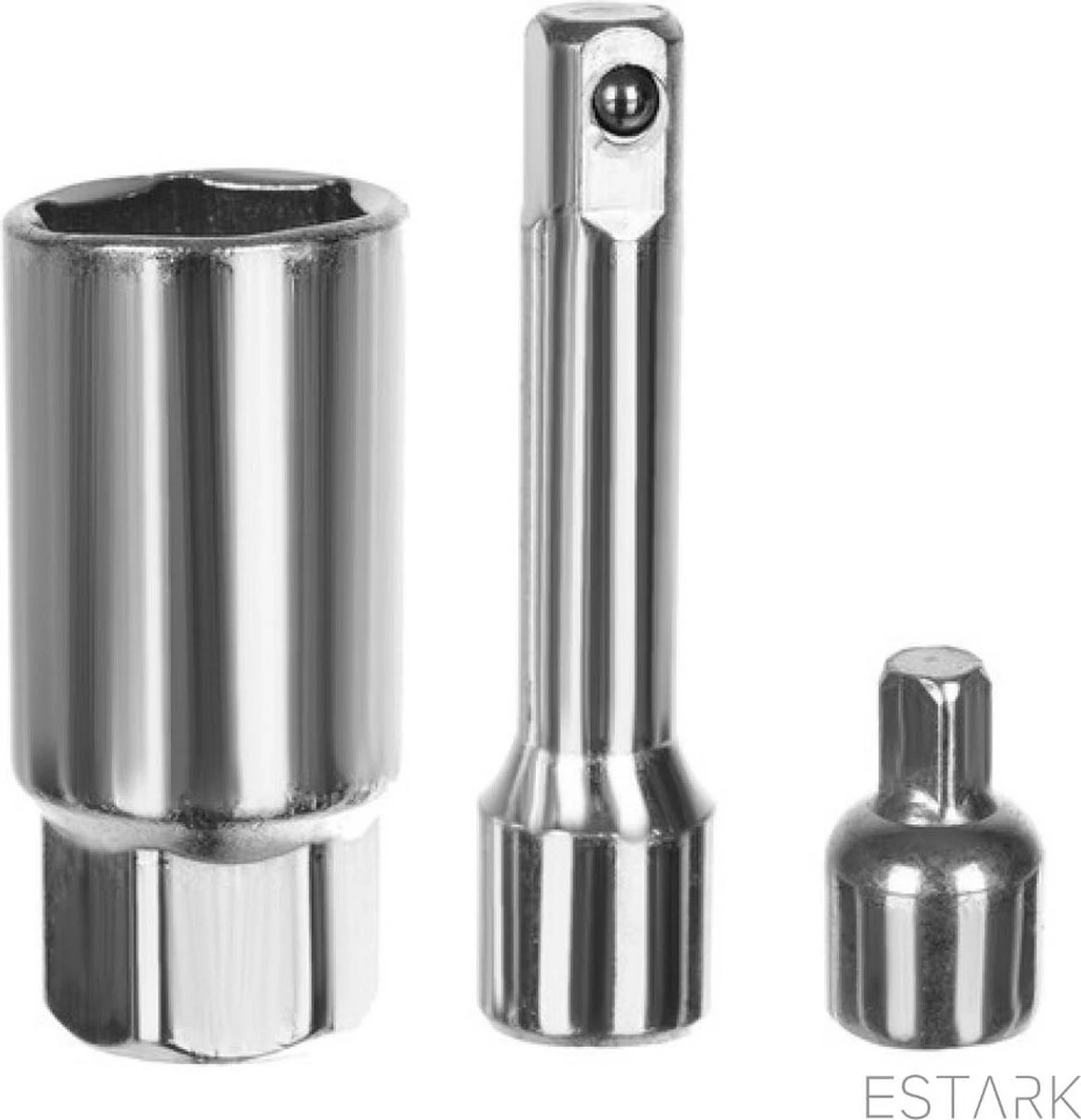 ESTARK® Professionele XL 40-Delige Dopsleutel Set - Met Momentsleutel Ratel & Verlengstuk - Doppenset Doppendoos Torx/Inbus/Hex/Kruiskop/Philips Bit Doppen Set - Ratelset - Met Snelwisselsysteem - 1/4" & 1/2" Inch Doppenset 11 ESTARK® Professionele XL 40-Delige Dopsleutel Set - Met Momentsleutel Ratel & Verlengstuk - Doppenset Doppendoos Torx/Inbus/Hex/Kruiskop/Philips Bit Doppen Set - Ratelset - Met Snelwisselsysteem - 1/4" & 1/2" Inch Doppenset - Afbeelding 11