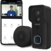 Nikkei BELL4 Draadloze Video Deurbel - Full HD Camera En WiFi - Bewegingssensor En Nachtzicht - SMART Deurbel - Micro SD Kaart Opslagruimte - Zwart