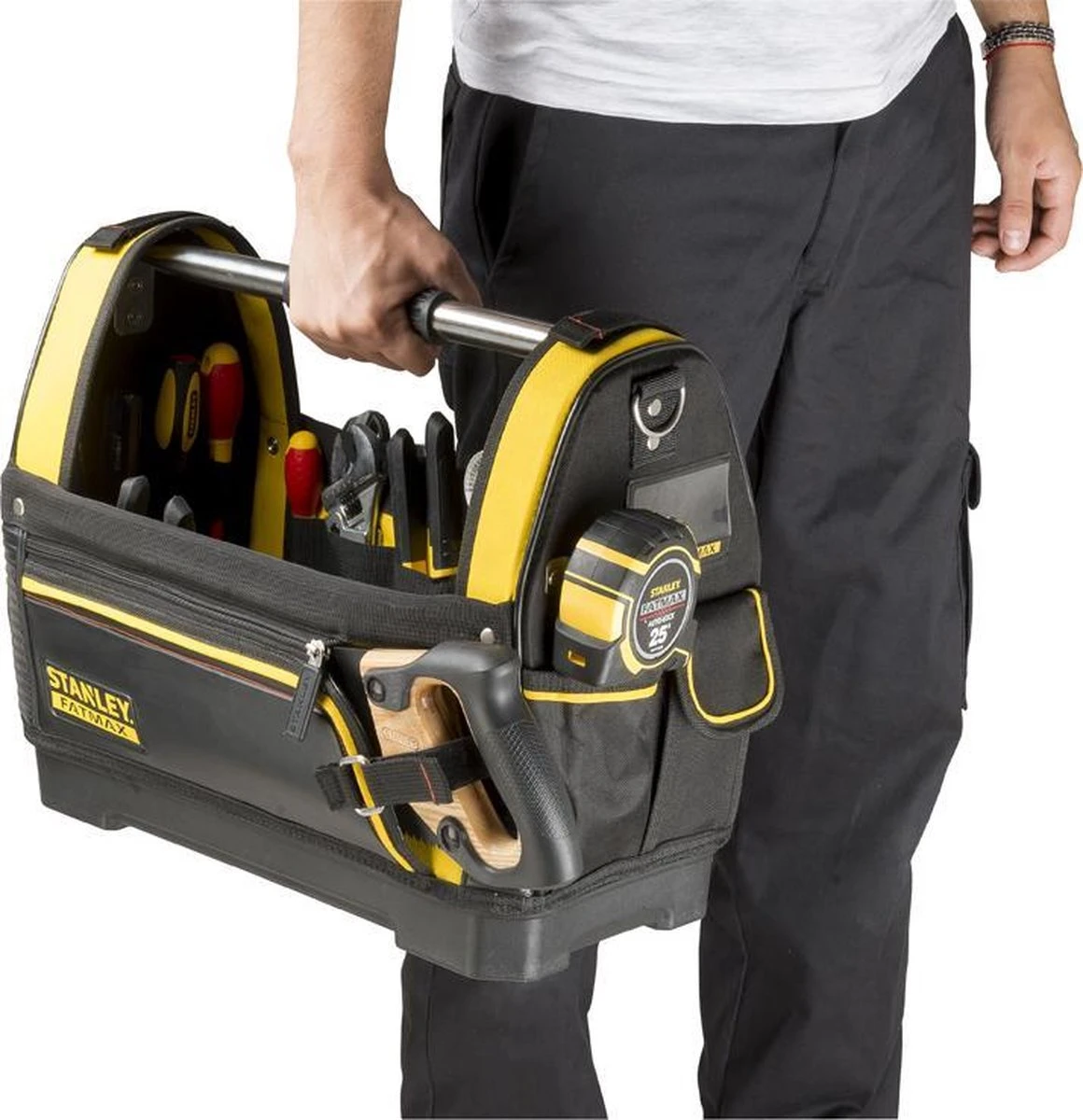 STANLEY FATMAX 1-93-951 Open Gereedschapstas - 18" - Met Schouderriem 4 STANLEY FATMAX 1-93-951 Open Gereedschapstas - 18" - Met Schouderriem - Afbeelding 4