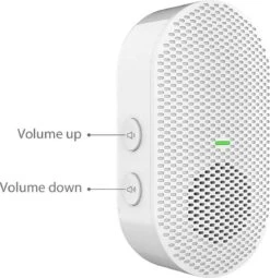 THEROB - T-ring Losse Extra Chime Deurbel. WIT. (ALLEEN PASSEND OP DE OMSCHREVEN ARTIKEL NUMMERS EN TYPEN)