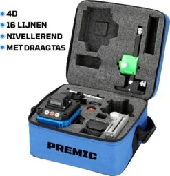 Premic Zelfnivellerende Kruislijnlaser 4D Bouwlaser - 4 Tot 16 Lijnen – 360° Graden Roterende Laser – Inclusief 2X Batterijen -Makita || Merkloos || Stanley Verkoopwinkel 1161x1200 3
