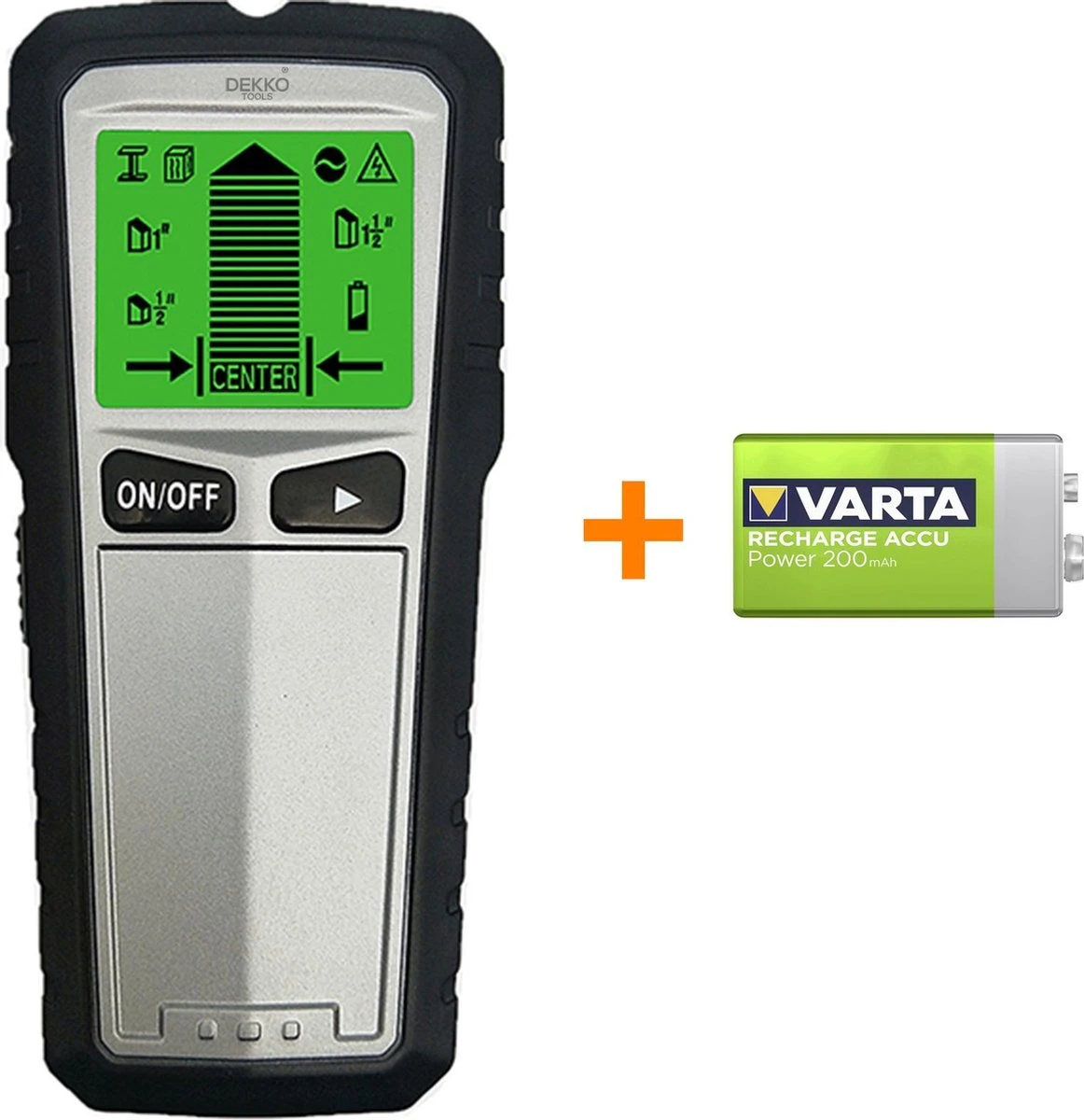 Dekko Tools Digitale Leidingzoeker - 5 In 1 Detector Voor Muren - Hout, Metaal, Leidingen, Bedrading - Zilver 1 Dekko Tools Digitale Leidingzoeker - 5 In 1 Detector Voor Muren - Hout, Metaal, Leidingen, Bedrading - Zilver