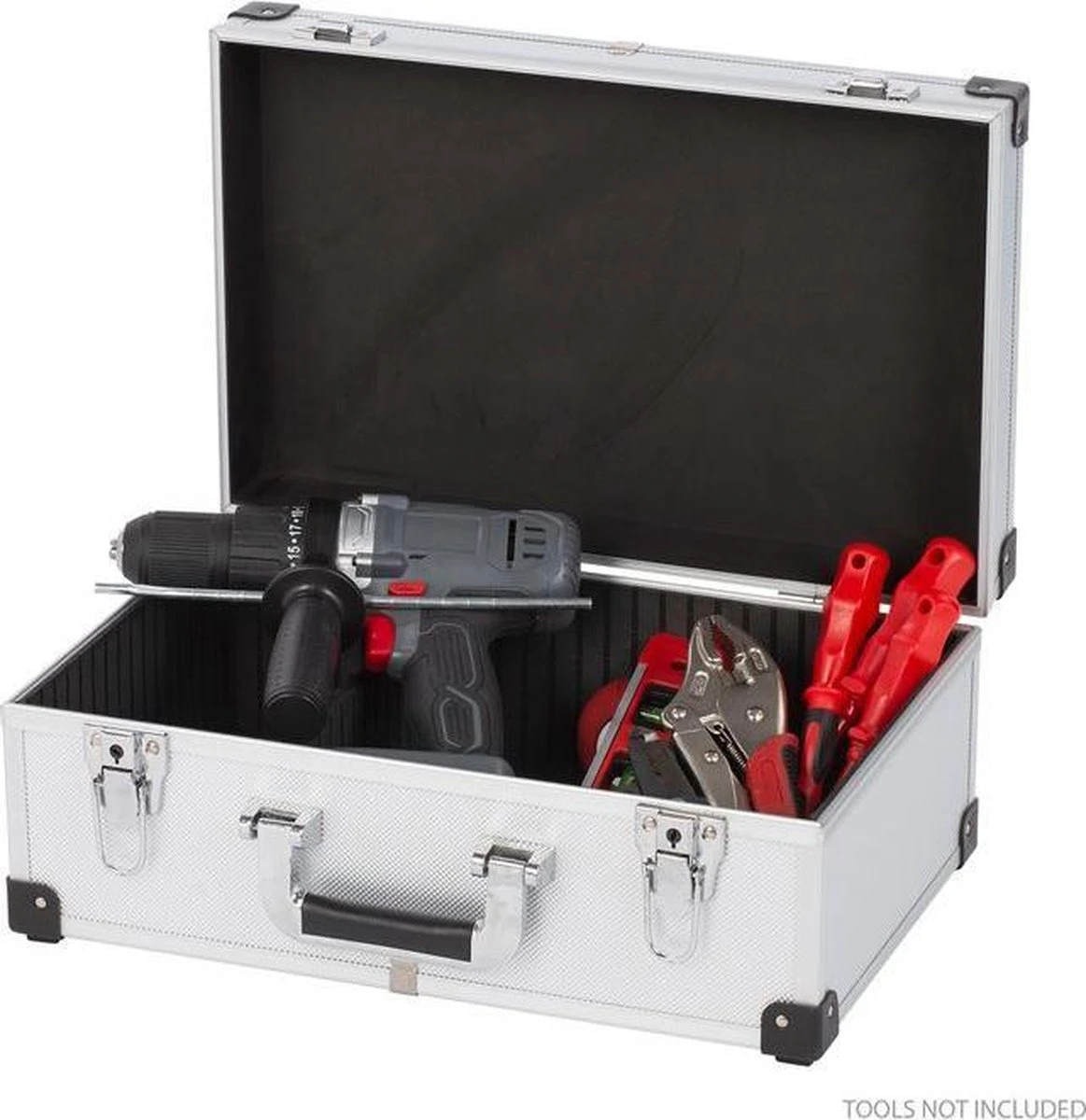 Kreator KRT640260S Gereedschapskoffer - 420 X 265 X 173 Mm - Zilver - (geleverd Zonder Gereedschap) 3 Kreator KRT640260S Gereedschapskoffer - 420 X 265 X 173 Mm - Zilver - (geleverd Zonder Gereedschap) - Afbeelding 3