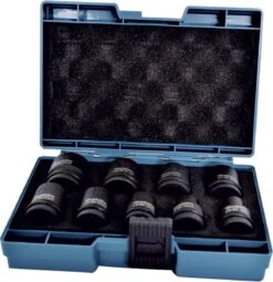 Makita D-41517 Kracht Doppenset Voor Slagmoersleutel 1/2" 9 Delig