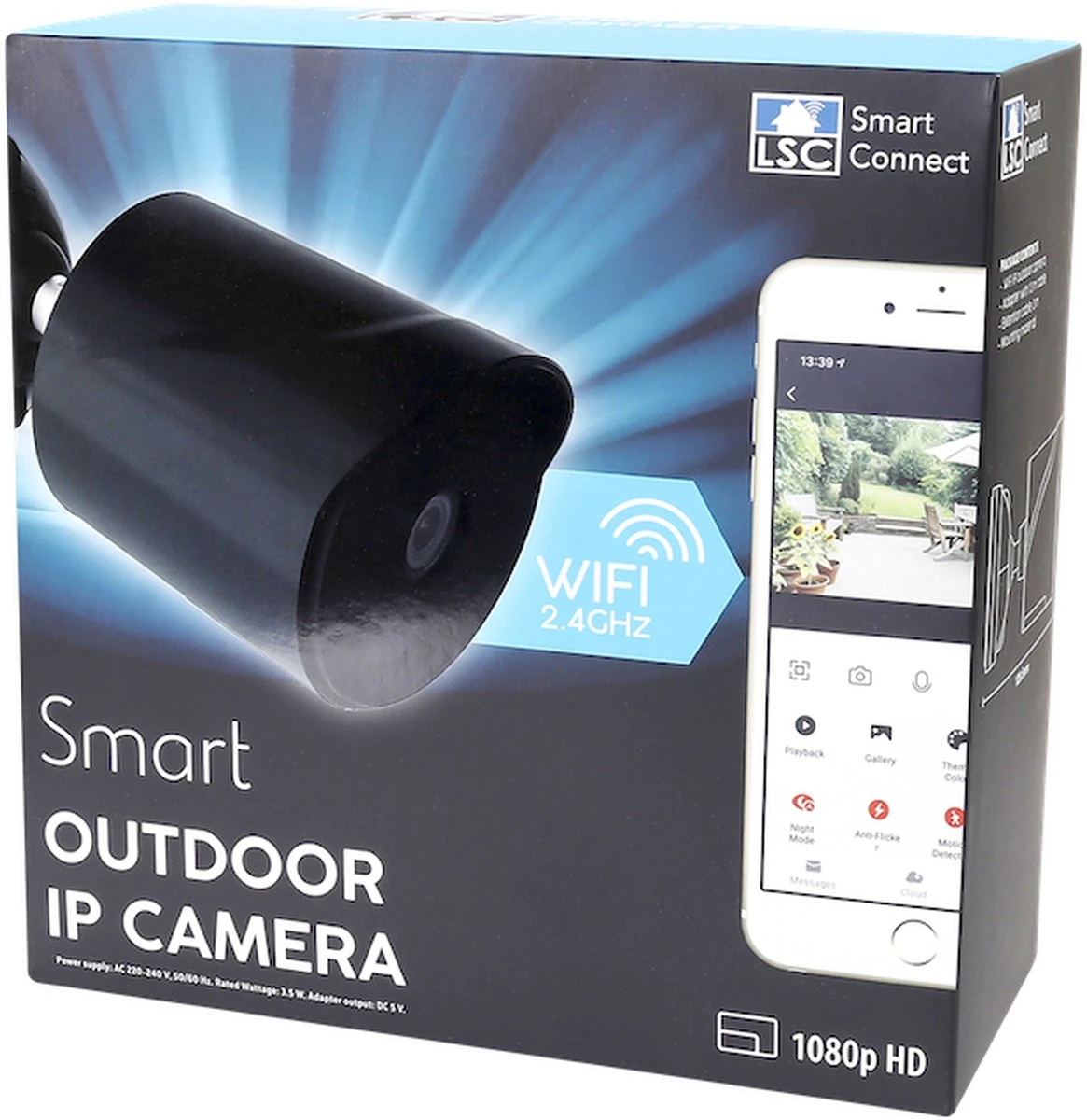 Outdoor IP-camera | LSC Smart Connect | Zwarte IP HD Camera Voor Buiten 3 Outdoor IP-camera | LSC Smart Connect | Zwarte IP HD Camera Voor Buiten - Afbeelding 3