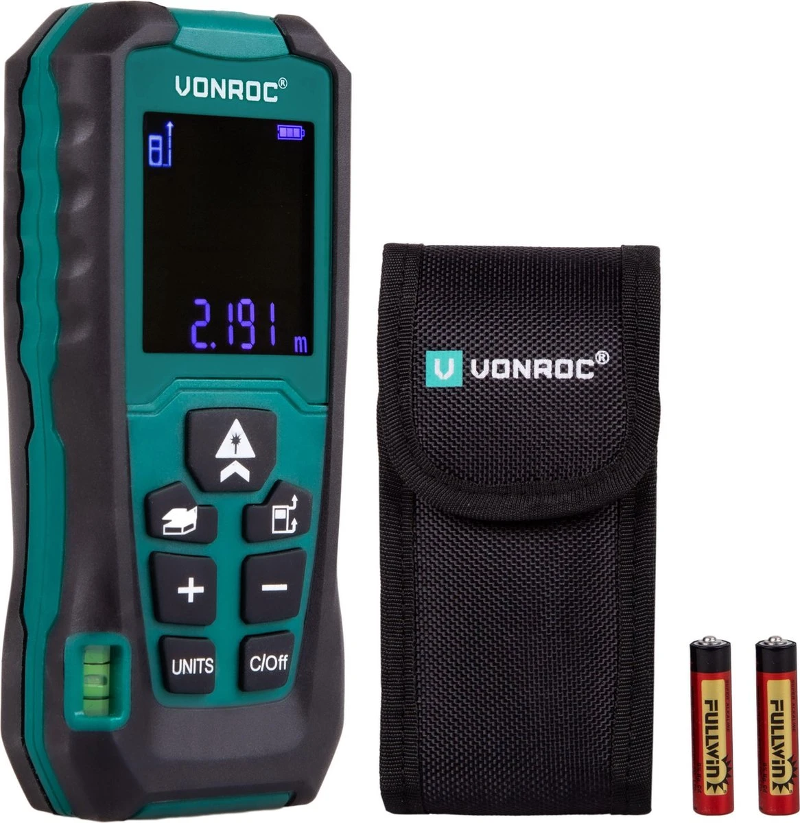 VONROC Laser Afstandsmeter – 60 Meter Bereik – Aanpasbare Meetreferentie 1 VONROC Laser Afstandsmeter – 60 Meter Bereik – Aanpasbare Meetreferentie