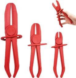 MMOBIEL 3x Slangklemtang Afknijptang In 3 Verschillende Maten - Rood