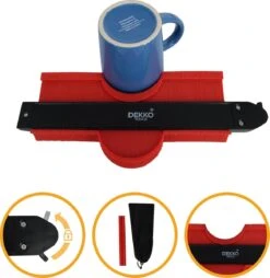 Aftekenhulp 25 CM Met LOCK - Profielmal - Profielaftaster - Meetinstrument - Contourmallen - Schuifmaat – Rood -Makita || Merkloos || Stanley Verkoopwinkel 1167x1200 2