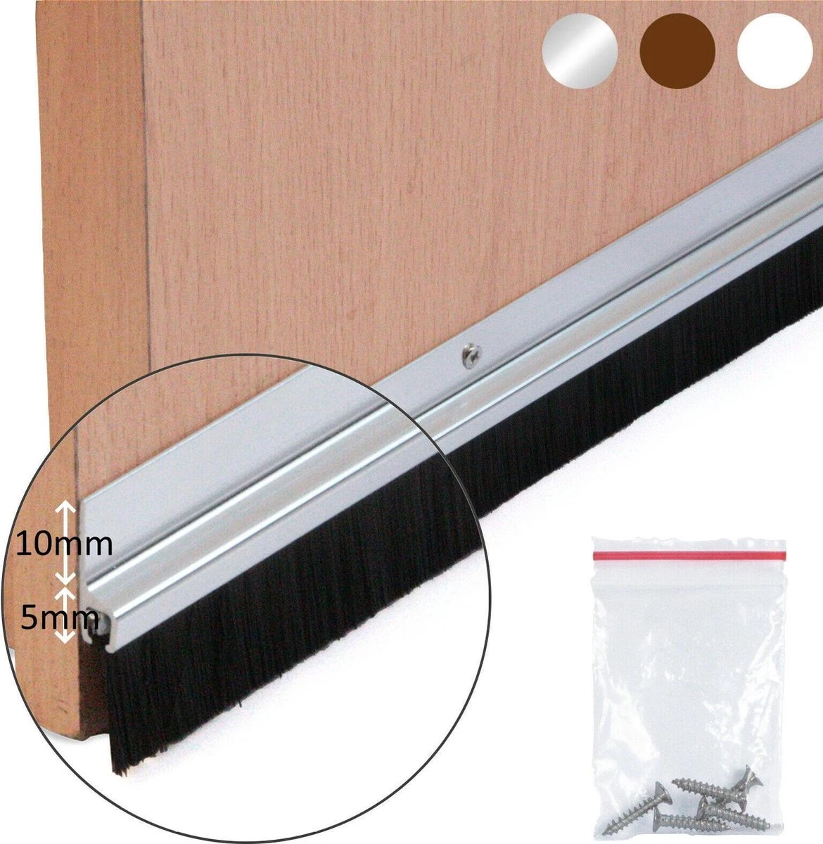 Fixman Deurborstel - 25 Mm Borstelharen - 91.4 Cm - Wit 3 Fixman Deurborstel - 25 Mm Borstelharen - 91.4 Cm - Wit - Afbeelding 3