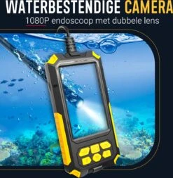 Endoscoop Camera Dual Lens Inspectiecamera 5M - 4.5” Scherm – Endoscoop Inspectie Camera - Full HD – Luxe Opbergtas - IP68 Waterdicht – Incl. Micro SD Kaart 32GB -Makita || Merkloos || Stanley Verkoopwinkel 1170x1200 3