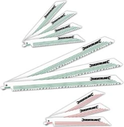 Silverline Reciprozaagblad Voor Hout En Metaal, 10 Pak HCS: 240 En 150 Mm -Makita || Merkloos || Stanley Verkoopwinkel 1171x1200 16