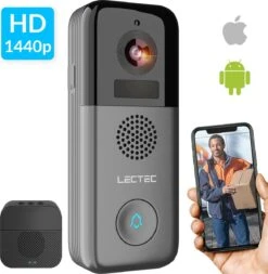 Slimme Draadloze Wifi Deurbel Met Camera - Smart Intercom - 2K Ultra HD - Gratis 32g SD-kaart - 3 Megapixel