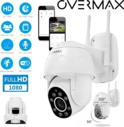 Overmax Camspot 4.9 - Beveiligingscamera Voor Buiten - Nachtmodus Tot 50m - WiFI - 350°