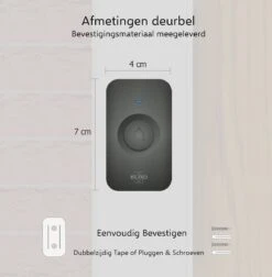 ELRO DB3000 Draadloze Deurbel Set – 2x Plug-in Ontvanger - Bereik 300 Meter - IP65 Waterdicht - 64 Melodieën - Zwart -Makita || Merkloos || Stanley Verkoopwinkel 1174x1200 18
