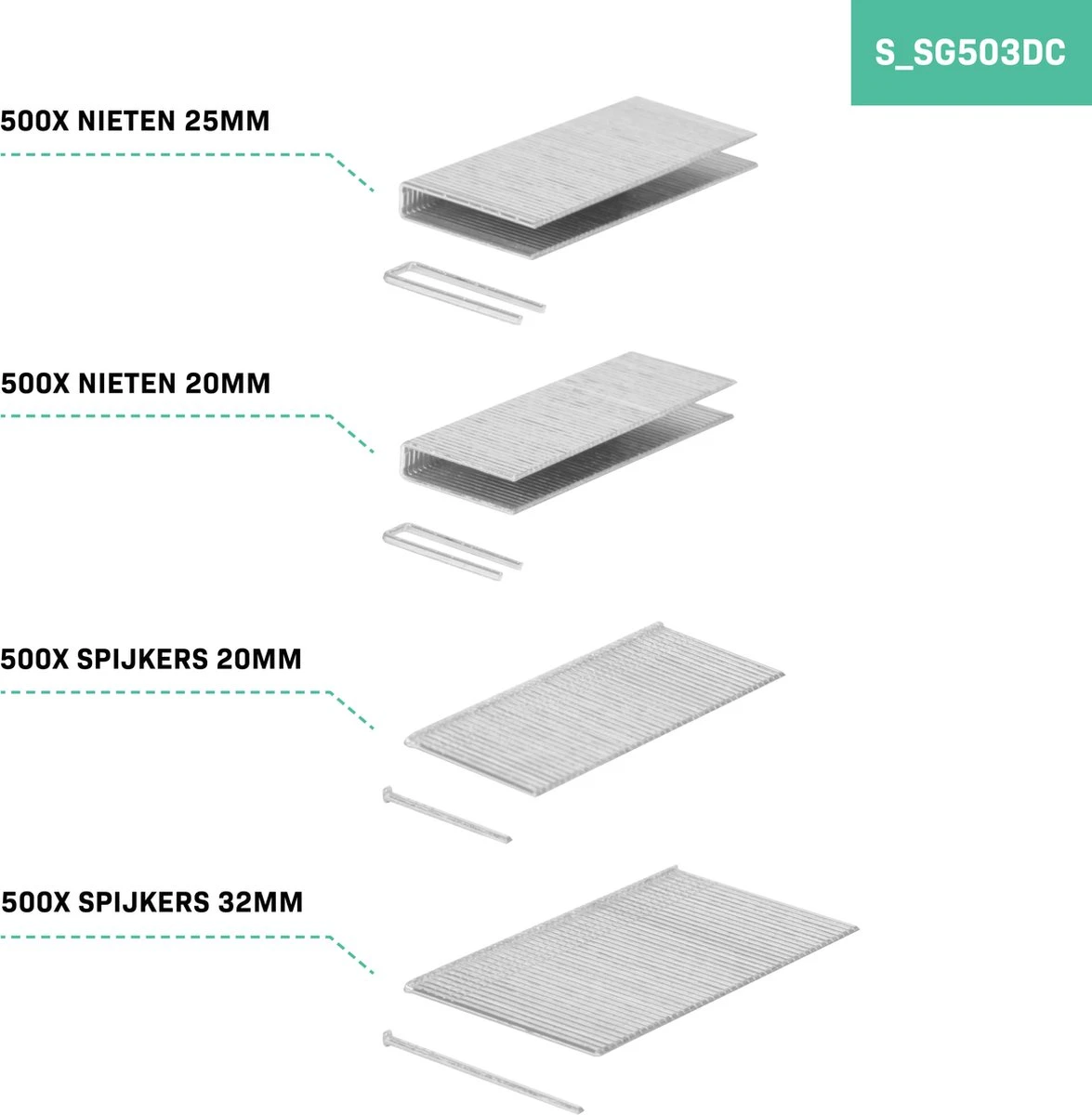 VONROC Accu Tacker – VPower 20V – Incl. 1000 Nieten & 1000 Spijkers – Incl. 2.0Ah Accu En Snellader 6 VONROC Accu Tacker – VPower 20V – Incl. 1000 Nieten & 1000 Spijkers – Incl. 2.0Ah Accu En Snellader - Afbeelding 6