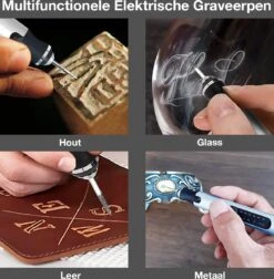 Merkloos Elektrische Graveerpen - Multifunctionele Hobby Modelbouw Set - Draagbaar Draadloos USB Oplaadbare Mini Doe Het Zelf Engraving Pen Voor Het Graveren Van Glas Hout Metaal Steen Plastic Sieraden - Zilverkleurig -Makita || Merkloos || Stanley Verkoopwinkel 1176x1200 13
