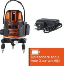 Kibani Kruislijnlaser Met Statief - Bouwlaser Zelfnivellerend - Kruislijnlaser Zelfnivellerend - Kruislaser - Rotatielaser - Laserwaterpas - Lijnlaser - Oplaadbare Accu - Laserliners- Rood - Met Statief En Opberg Box -Makita || Merkloos || Stanley Verkoopwinkel 1176x1200