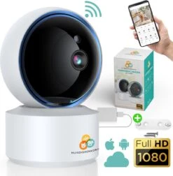 Huisdierenkoning - Hoogkwaliteit Huisdiercamera - Hondencamera - 1080p - WiFi 2.4G- Beweeg En Geluidsdetectie - Werkt Met App - Beveiligingscamera - Huisdier Camera - Huisdierencamera