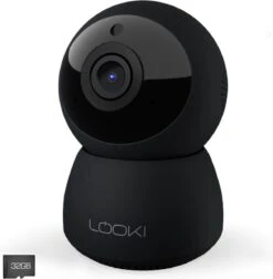 Looki Beveiligingscamera - Gratis 32GB SD Kaart - Geluidsdetectie - FHD PTZ Wi-Fi - IP Camera - Cloud - Huisdiercamera - Babyfoon Met Camera - Zwart