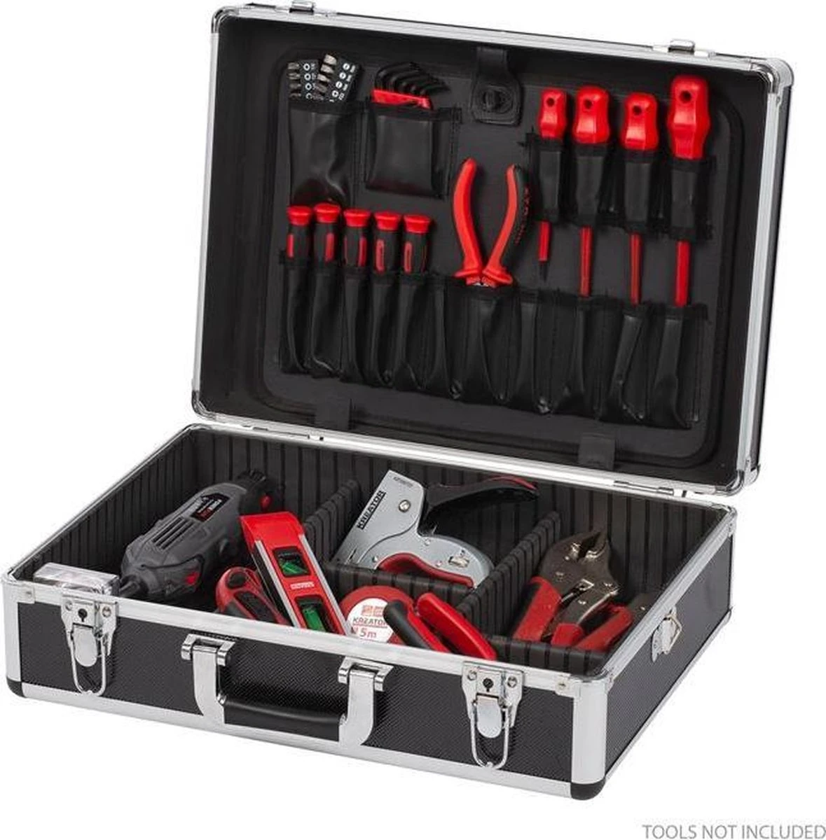 Kreator KRT640102B Gereedschapskoffer - 460 X 330 X 155 Mm - Zwart - (geleverd Zonder Gereedschap) 2 Kreator KRT640102B Gereedschapskoffer - 460 X 330 X 155 Mm - Zwart - (geleverd Zonder Gereedschap) - Afbeelding 2