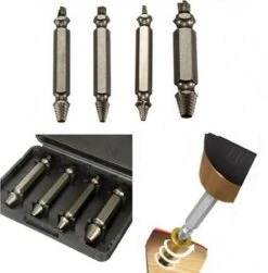 Merkloos Schroefverwijderaar Set - Schroeven Verwijderset - Schroef Verwijderaar / Verwijder Set - Schroefverwijderset V