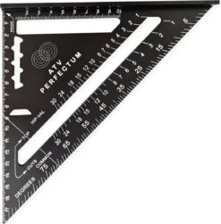 ATV PERFECTUM Winkelhaak – Metrisch - Aluminium - Hoekmeter – Speed Square -Blokhaak – Zwaaihaak -Makita || Merkloos || Stanley Verkoopwinkel 1180x1200 6