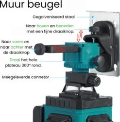 Dokx Zelfnivellerende Kruislijnlaser 16 Lijnen - Hardcase - 360° Graden Roterende Laser - Hardcase 17 Dokx Zelfnivellerende Kruislijnlaser 16 Lijnen - Hardcase - 360° Graden Roterende Laser - Hardcase -Makita || Merkloos || Stanley Verkoopwinkel 1180x1200 7