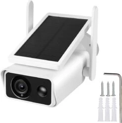 PuroTech IP Beveilingscamera - Buitencamera Met Zonnepaneel - Solar - Op Zonne Energie - Draadloos - Wifi Smart Waterproof IP66 - 1080P HD - Nachtzicht - Met Recorder -Makita || Merkloos || Stanley Verkoopwinkel 1184x1200 18