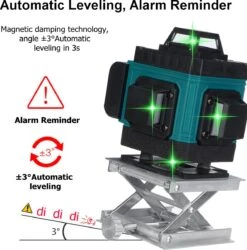 Merkloos FASGet Lijnlasers - Zelfnivellerende Kruislijnlaser 4D Bouwlaser - 8 Tot 16 Lijnen - 360° Graden Roterende Laser - Inclusief Statief En Hardcase -Makita || Merkloos || Stanley Verkoopwinkel 1184x1200 4