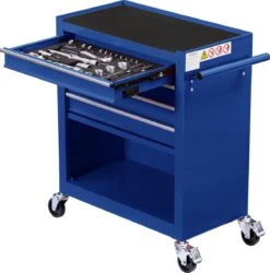 AREBOS Werkplaatswagen Gereedschapswagen Met 4 Laden 1 Kast & Incl Gereedschap -Makita || Merkloos || Stanley Verkoopwinkel 1184x1200 6