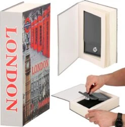 Springos Geheime Kluis - Boekkluis - Inclusief Slot - 22 X 15.5 X 4.5 Cm - Reisgids -Makita || Merkloos || Stanley Verkoopwinkel 1187x1200 17