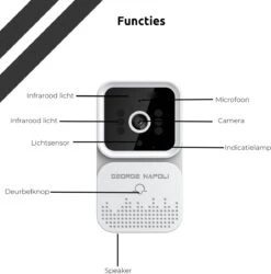 George Napoli Video Deurbel - Draadloze Deurbel – Deurbel Met Camera - WiFi Deurbel - Infrarood - USB C Oplaadbaar - Met Gong - Wit 15 George Napoli Video Deurbel - Draadloze Deurbel – Deurbel Met Camera - WiFi Deurbel - Infrarood - USB C Oplaadbaar - Met Gong - Wit -Makita || Merkloos || Stanley Verkoopwinkel 1187x1200 20