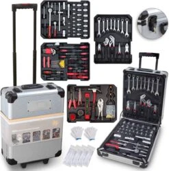 MSA XXXL Complete 1050-Delige Gereedschapskoffer Trolley - Gevuld - Aluminium