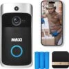 Maxi Video Deurbel – Draadloze Deurbel Met HD Camera – Draadloos Wifi – Inclusief Chime - Deurbeldrukker - Volledige Deurbelset