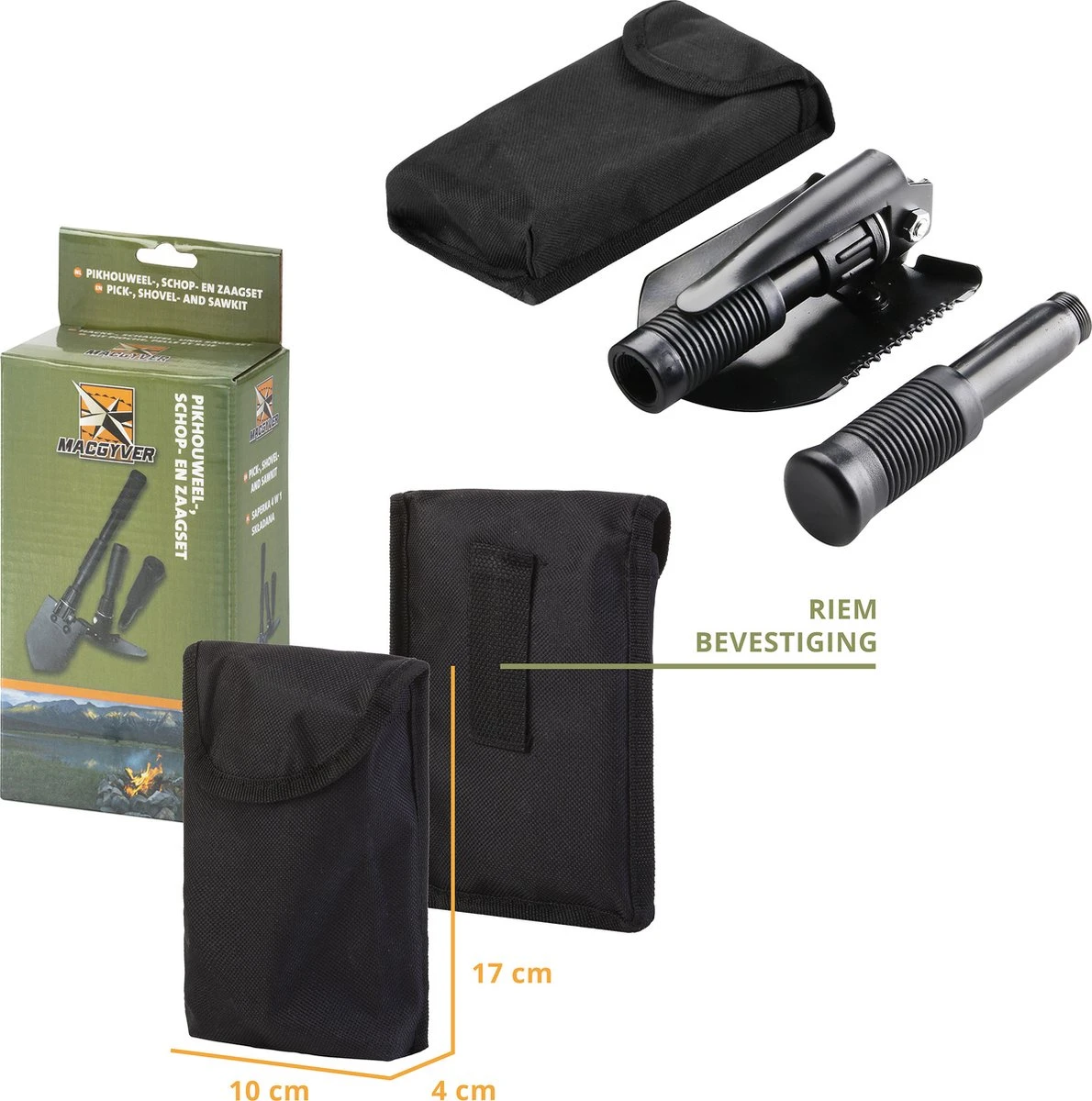MacGyver 4-delige Metaaldetector Set – Detectie Apparaat Met Unieke Pinpointer – 10x25 Verrekijker – Schep Pikhouweelset – Waterdichte DryBag Backpack 2 MacGyver 4-delige Metaaldetector Set – Detectie Apparaat Met Unieke Pinpointer – 10x25 Verrekijker – Schep Pikhouweelset – Waterdichte DryBag Backpack - Afbeelding 2