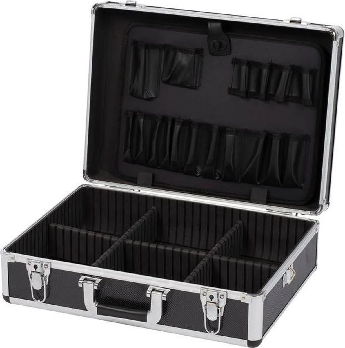 Kreator KRT640102B Gereedschapskoffer - 460 X 330 X 155 Mm - Zwart - (geleverd Zonder Gereedschap) 3 Kreator KRT640102B Gereedschapskoffer - 460 X 330 X 155 Mm - Zwart - (geleverd Zonder Gereedschap) - Afbeelding 3