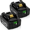 Gereedschapsaccu - Vervangende Accu Voor Makita - Set Van 2 Stuks 18 V 5.0 Ah BL1850B - LED Display - 18V BL1830B BL1860B BL1840B BL1815 LXT-400