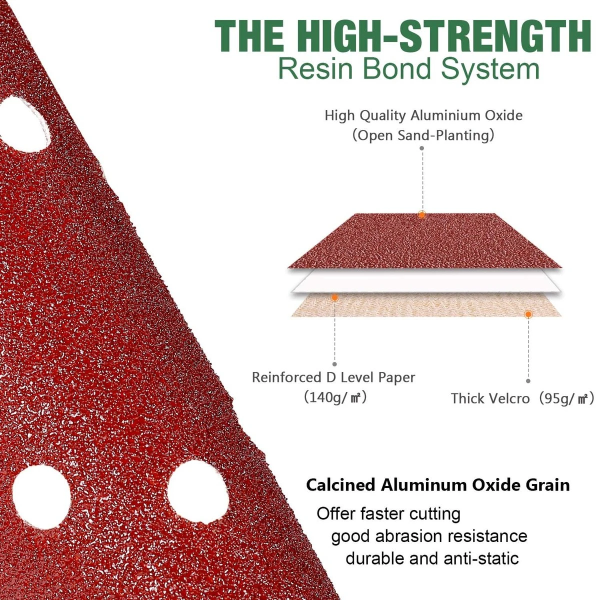 Faseras Schuurschijf/Schuurpapier Set - 120 Stuks - 125MM - 60/80/120/180/240 Grit - Klittenbandbevestiging - Voor Excentrische Schuurmachines 3 Faseras Schuurschijf/Schuurpapier Set - 120 Stuks - 125MM - 60/80/120/180/240 Grit - Klittenbandbevestiging - Voor Excentrische Schuurmachines - Afbeelding 3