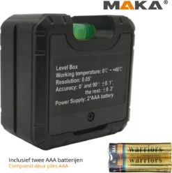 MAKA Digitale Hellingmeter - Hoekmeter - Magnetisch - Incl. Batterijen 8 MAKA Digitale Hellingmeter - Hoekmeter - Magnetisch - Incl. Batterijen -Makita || Merkloos || Stanley Verkoopwinkel 1193x1200 3