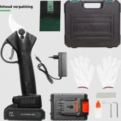 Mardin Elektrische Snoeischaar - Accu Snoeischaar – Elektrische Heggenschaar – Snoeischaar - Inclusief Koffer - Extra Accu - Zwart -Makita || Merkloos || Stanley Verkoopwinkel 1194x1200 16