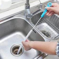 Gootsteen Ontstopper - Afvoerpijpontstopper - Ontstoppingsveer - Herbruikbaar - Gootsteenborstel - Afvoerontstopper - Reinigingsveer - Wasbak Reiniger - Afvoer Filter - Riool Buisje - Pijp - Keuken - Badkamer - Blauw - Wit - Rioolveer -Makita || Merkloos || Stanley Verkoopwinkel 1196x1200 12