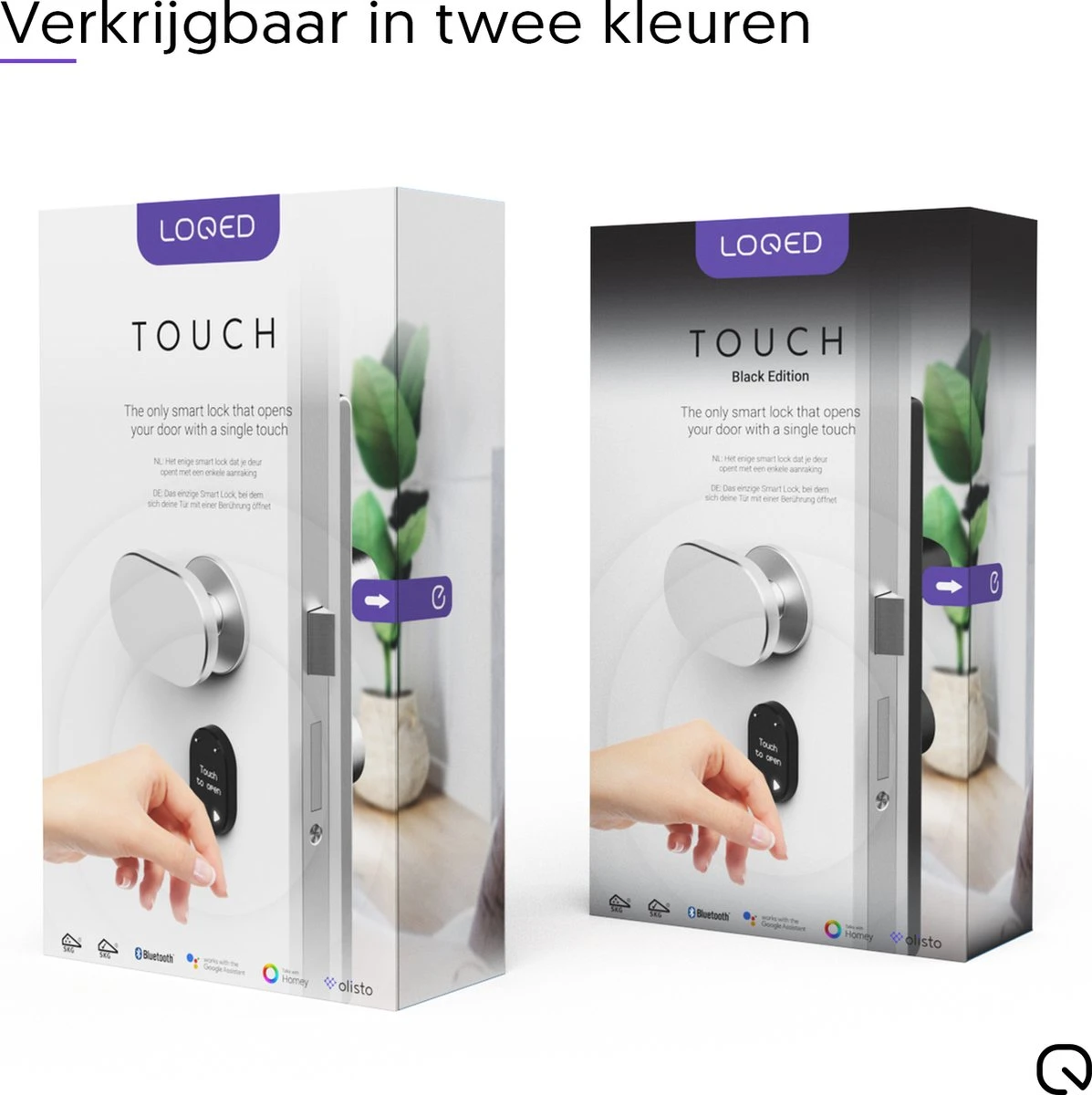 LOQED Touch Smart Lock - Slim Deurslot - Met Smart Home Integratie - Bridge, Cilinder & Codetoegang - Zwart 2 LOQED Touch Smart Lock - Slim Deurslot - Met Smart Home Integratie - Bridge, Cilinder & Codetoegang - Zwart - Afbeelding 2
