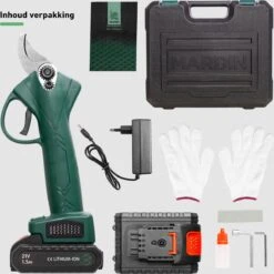 Mardin Elektrische Snoeischaar - Accu Snoeischaar – Elektrische Heggenschaar – Snoeischaar - Inclusief Koffer - Extra Accu - Groen -Makita || Merkloos || Stanley Verkoopwinkel 1198x1200 20