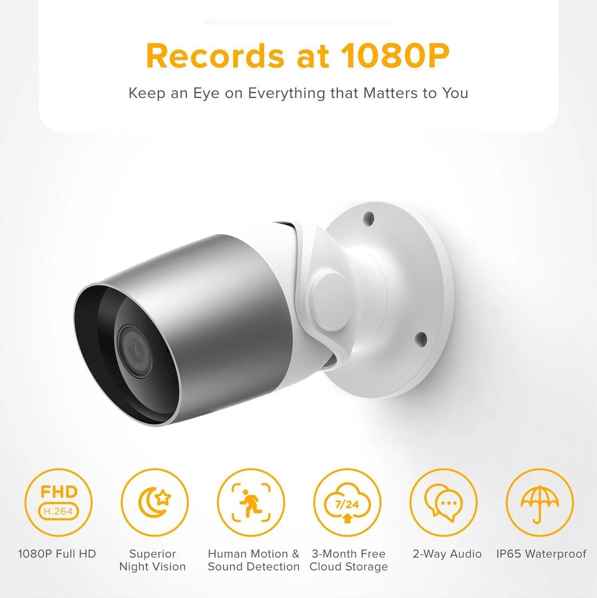 Laxihub O1 Bewakingscamera - Beveiligingscamera Buiten - 1080P Full HD Resolutie - Wifi Camera - Inclusief 32GB SD Kaart 1 Laxihub O1 Bewakingscamera - Beveiligingscamera Buiten - 1080P Full HD Resolutie - Wifi Camera - Inclusief 32GB SD Kaart