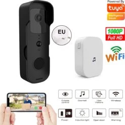 Video Deurbel Camera IP65 Waterdichte Intercom Nachtzicht 1080P PIR Bewegingsdetectie Draadloze WiFi Smart Deurbel Ring Met Gratis APP