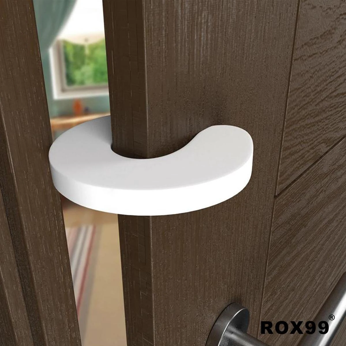 4-pack Deurstoppers - Foam - Extra Dik En Sterk - Wit - Deurklem - Kinderbeveiliging - Vingerbescherming - Veiligheid Kind - Beschermer - Vingers - Deur - Kozijn - Kastdeur - Deurstopper 6 4-pack Deurstoppers - Foam - Extra Dik En Sterk - Wit - Deurklem - Kinderbeveiliging - Vingerbescherming - Veiligheid Kind - Beschermer - Vingers - Deur - Kozijn - Kastdeur - Deurstopper - Afbeelding 6